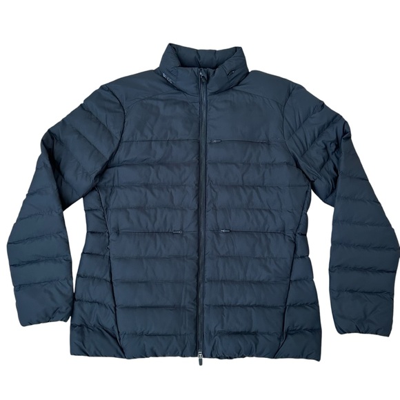 FIGS Women’s Black Zipper Front On Shift Puffer Hoodie Jacket Size XL NWT - Picture 4 of 9